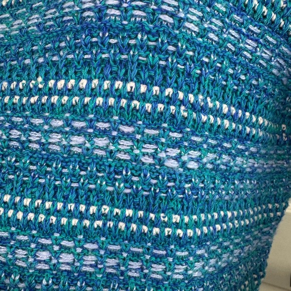 Lilly Pulitzer Beckington Sweaterdress Blue Grotto Metallic Tweed LG #131 - Picture 12 of 17